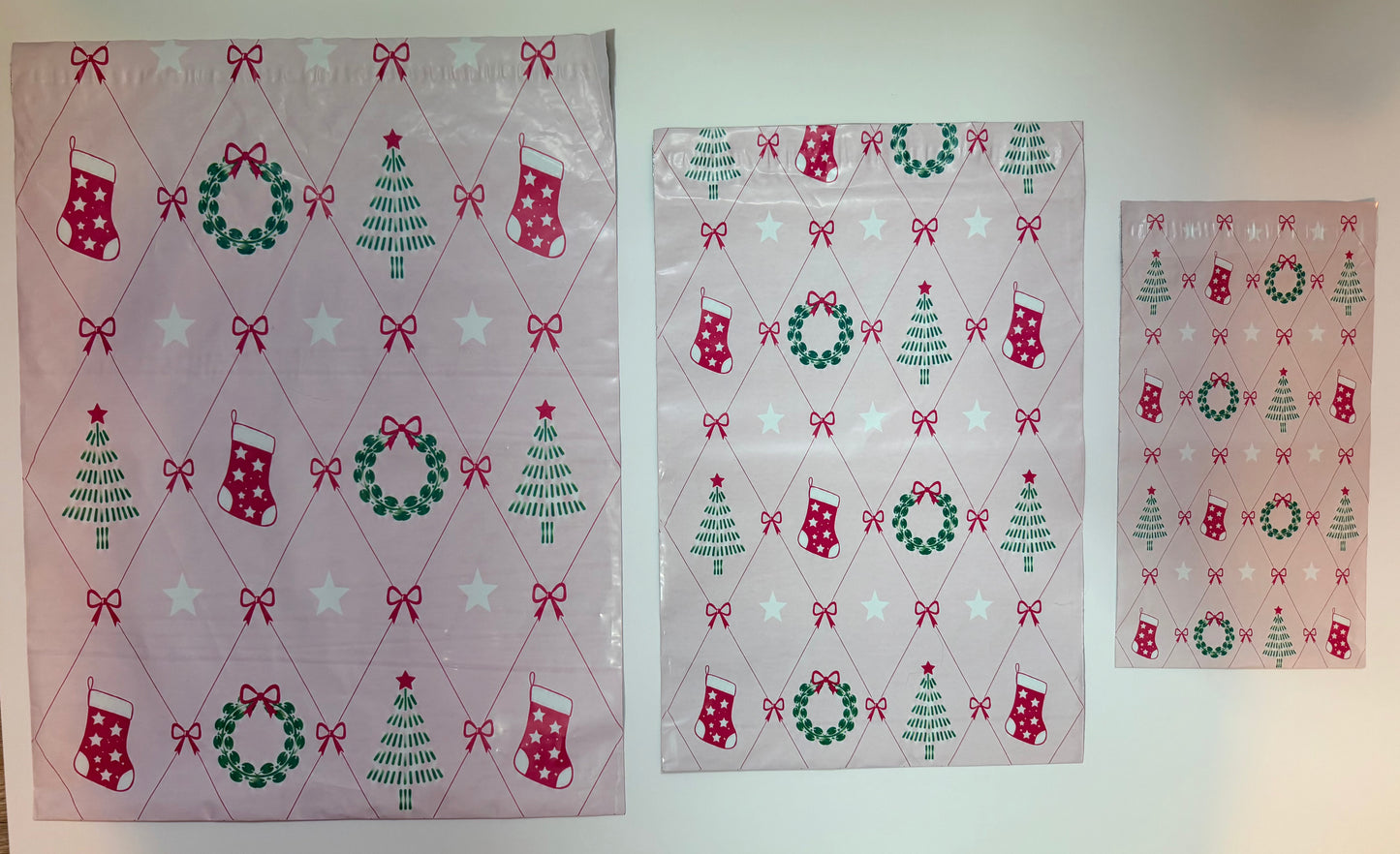 Coquette Christmas Poly Mailer Bags