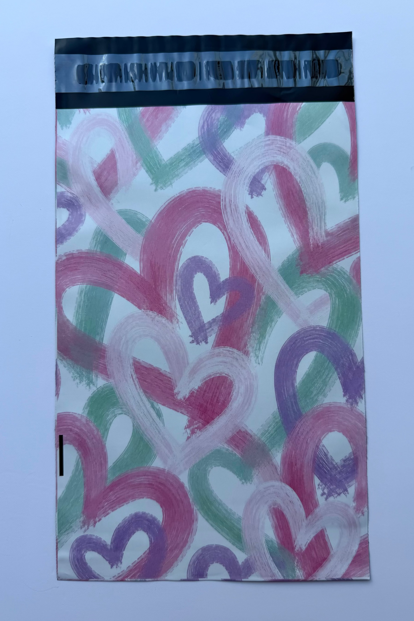 Brushed Hearts Poly Mailer Bags