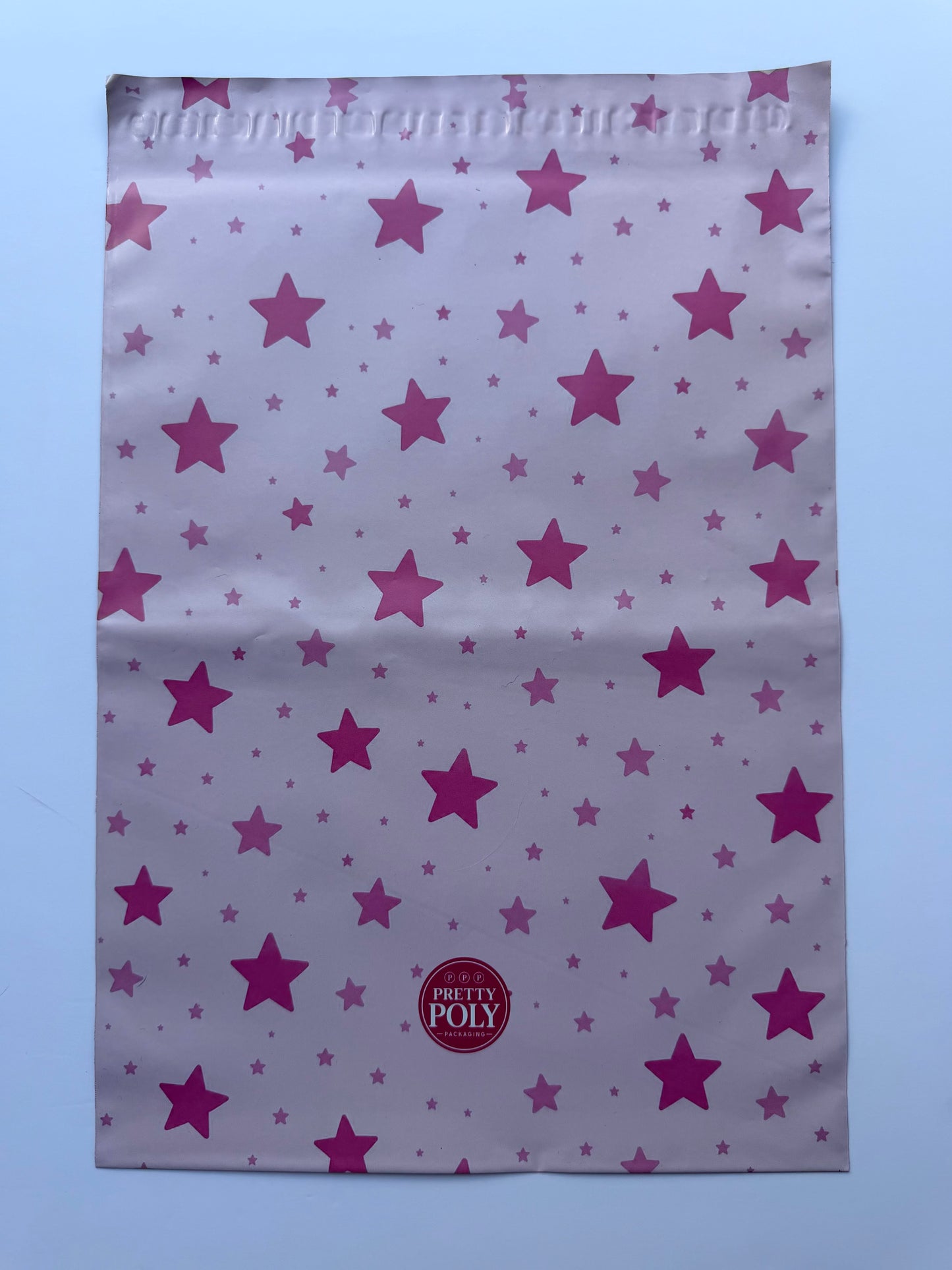 Pink Stars Poly Mailer Bags