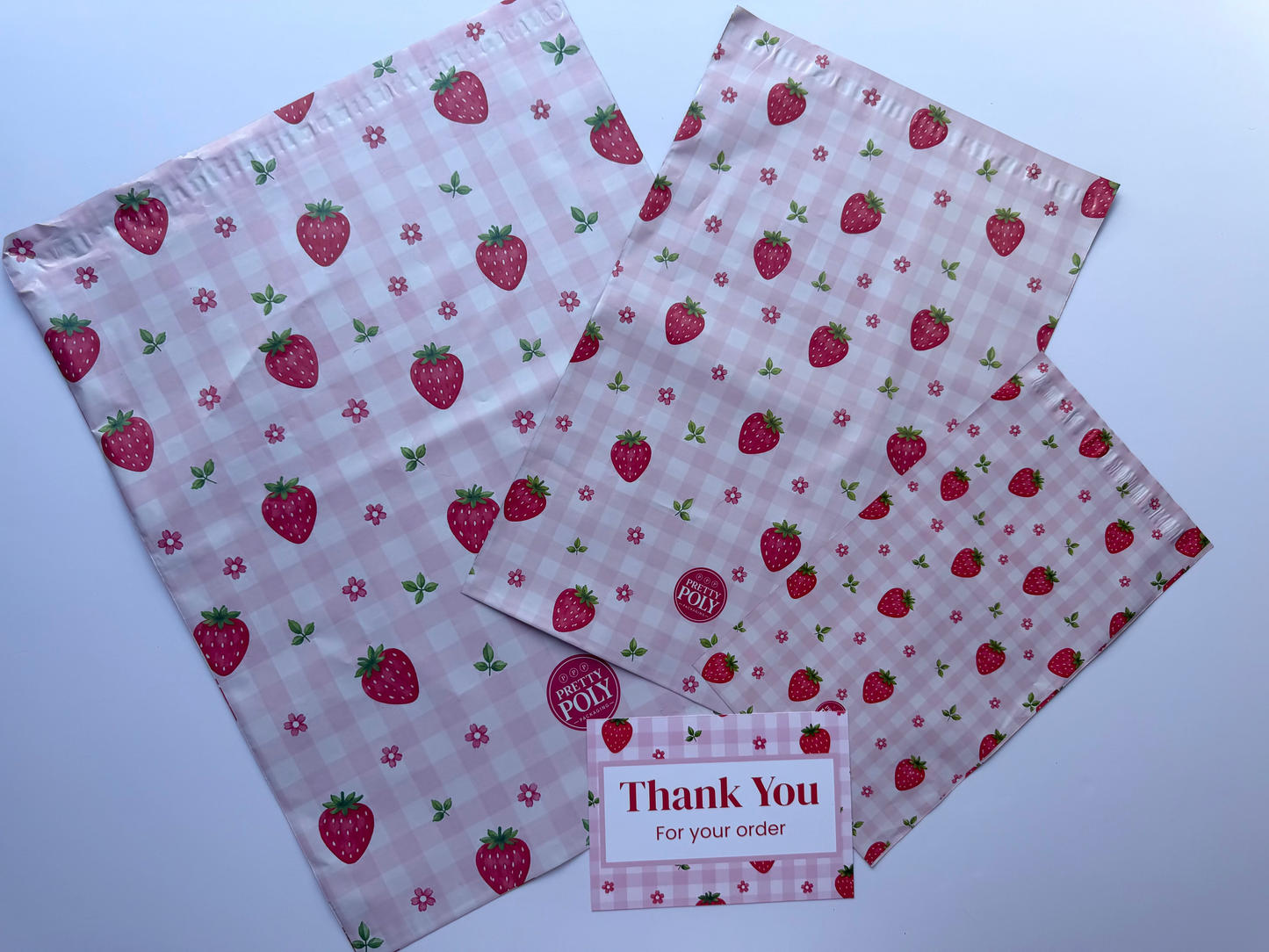Strawberry Fields Poly Mailer Bags