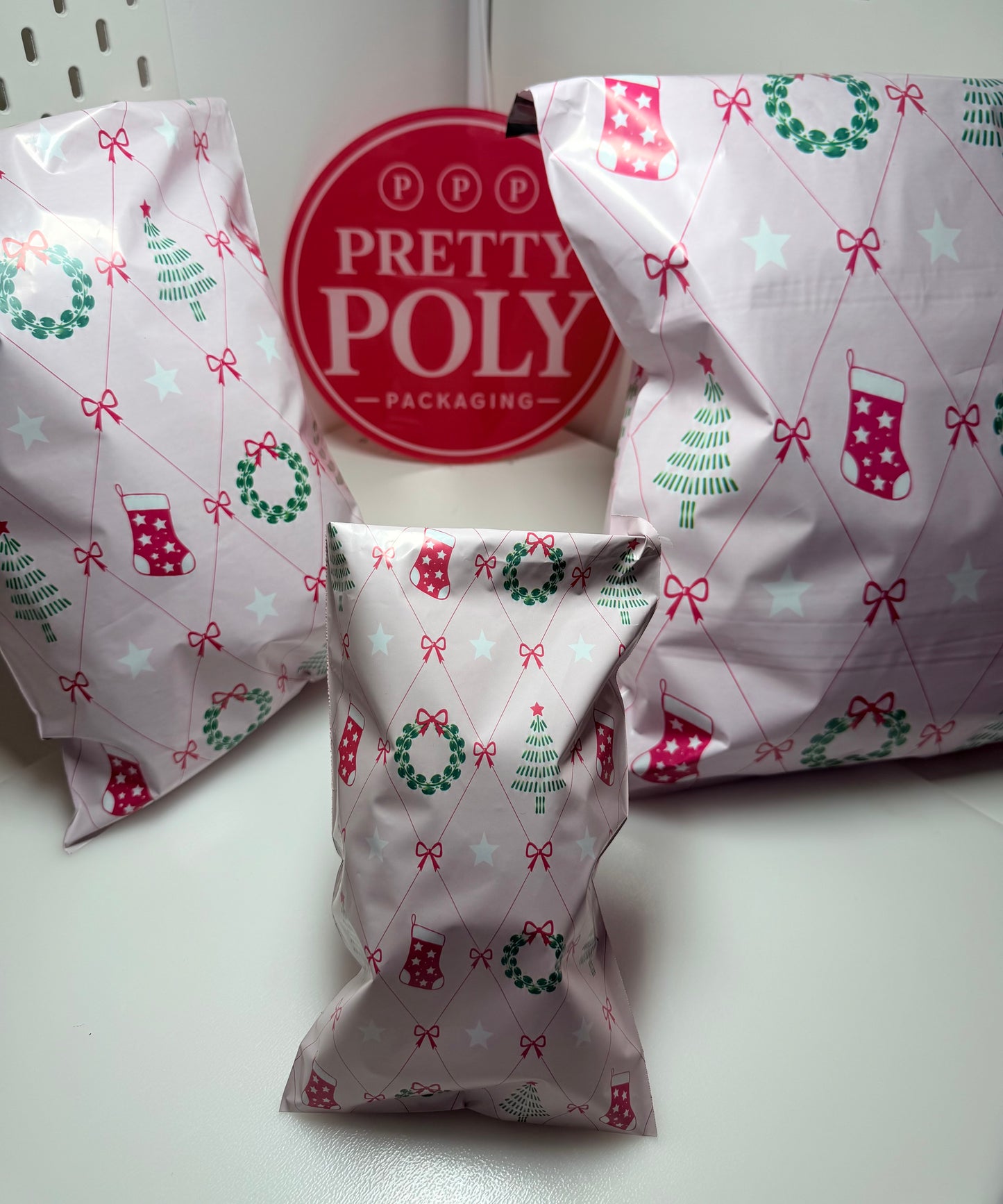 Coquette Christmas Poly Mailer Bags